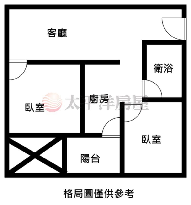市鎮之櫻次頂樓兩房平車 照片12